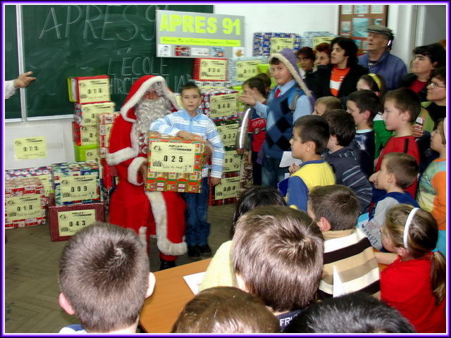 A l'cole Eliade, plus de 70 enfants ont t gts par l'association.