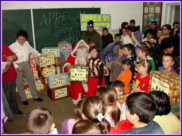 A l'cole Eliade, plus de 70 enfants ont t gts par l'association.