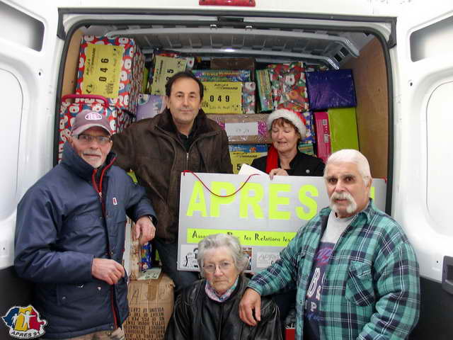 Le camion charg nous posons pour la photo.