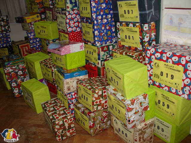 Nous distribuerons plus de 80 colis aux coliers.