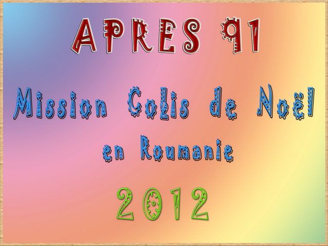 Mission Colis de Nol 2012