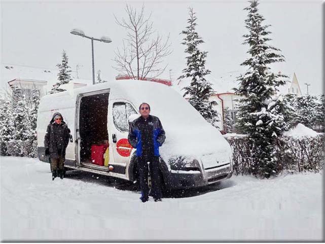  A la frontire austro-hongroise, 18 cm de neige sont tombs dans la nuit