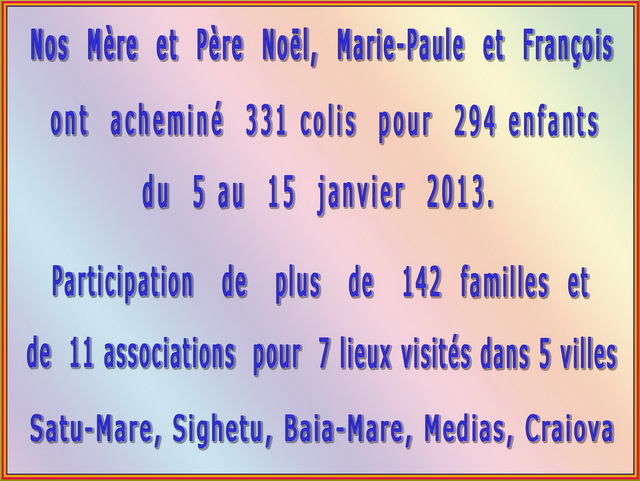 Mission Colis de Nol 2012