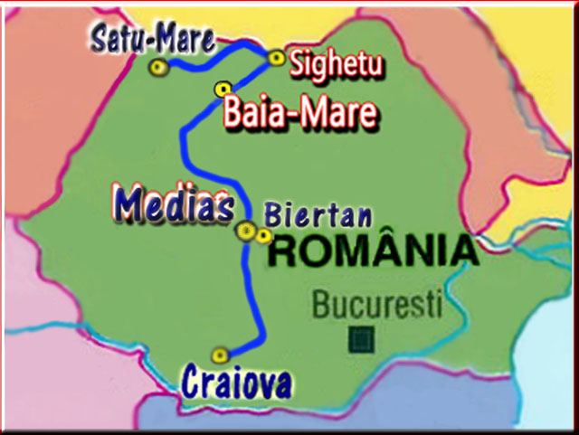  ici les lieux de distribution  travers la Roumanie