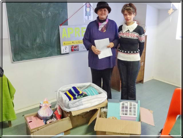 Colis collectifs pour l'Ecole Spciale.