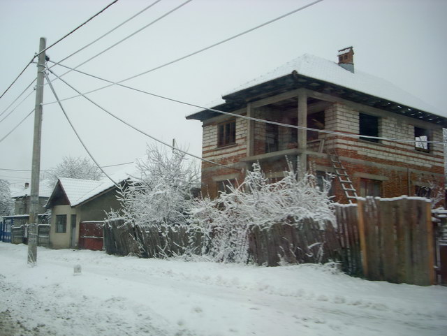 De la neige, pas de visibilit, route non dneige et le froid s'intensifie (-15). Il est temps de rentrer.