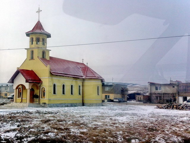 Transylvanie, sous la neige.